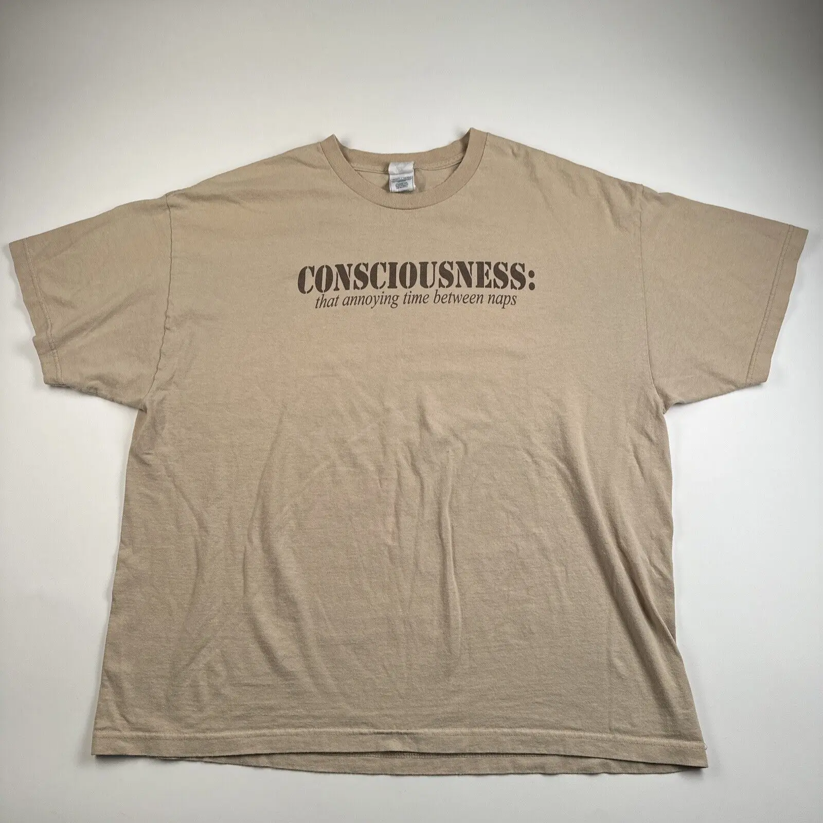 Vintage Consciousness That Annoying Time Between Naps T Shirt Mens 2Xl