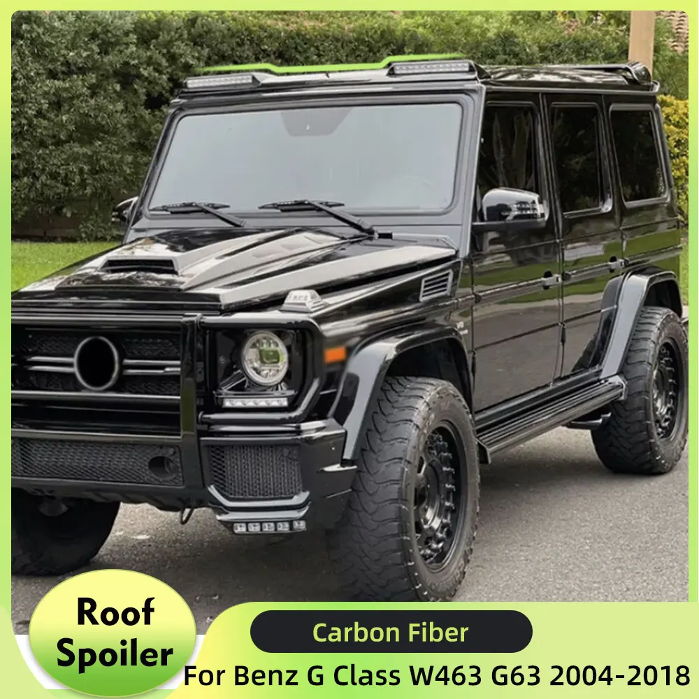 

Carbon Fiber Car Front Roof Spoiler Wings for Mercedes-Benz G Class W463 G63 AMG 2004-2018 Front Roof Spoiler With Led Lights