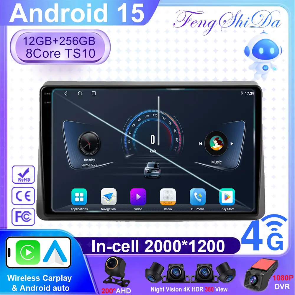 

Car Radio For Renault Master 2019 2020 2021 2022 Multimedia Video Auto Player GPS Navigation Wireless Carplay NO 2Din DVD Player