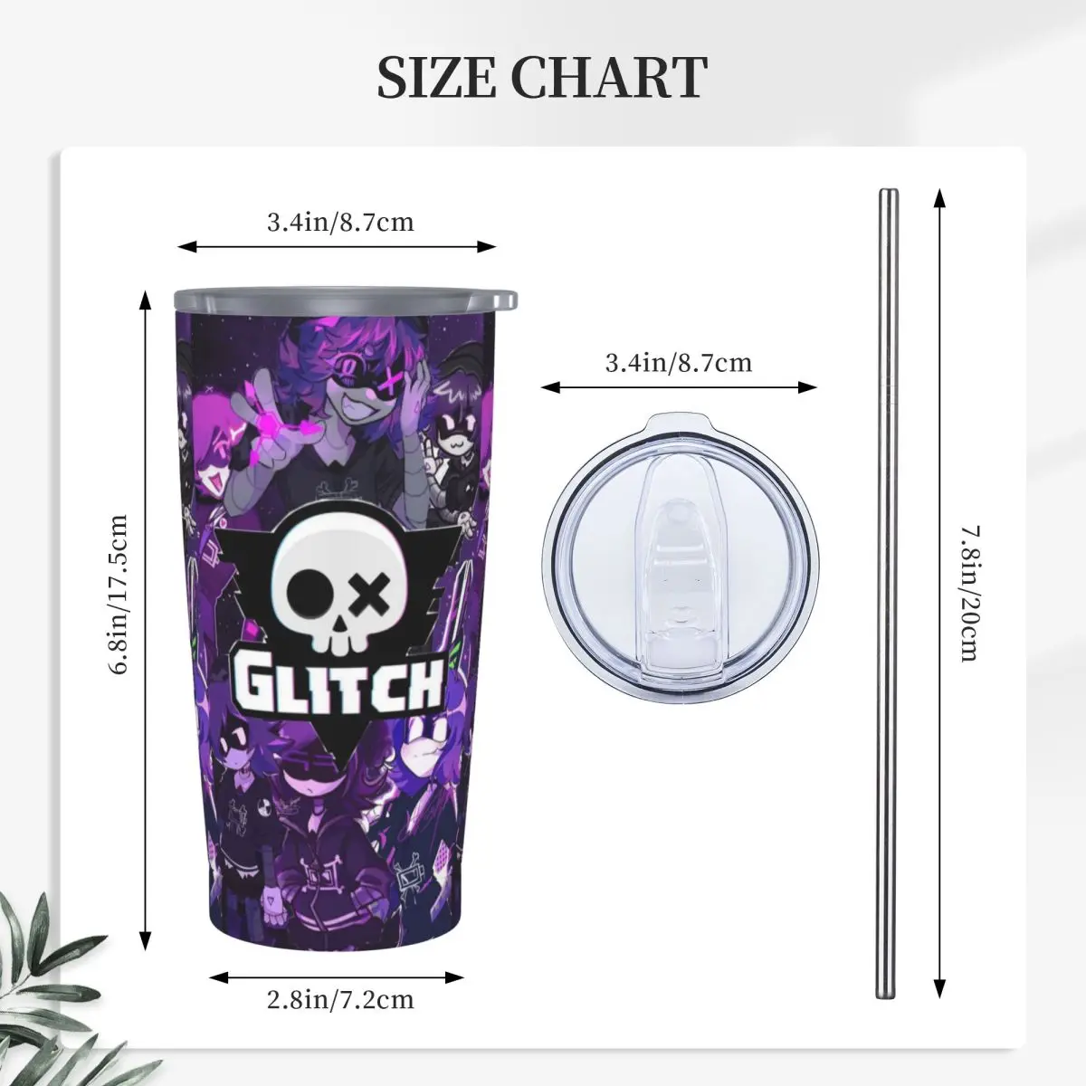 Murder Drones Stainless Steel Tumbler Vacuum Insulated Mug Thermal Cold Cups Straw With Lid 20oz