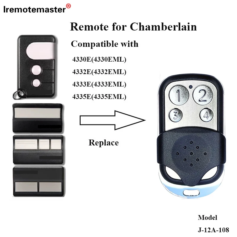 For Liftmaster Compatible With B&D Motorlift 4330E 4333E 4335E Garage Door Remote Control 433.92Mhz Rolling Code Gate Openers