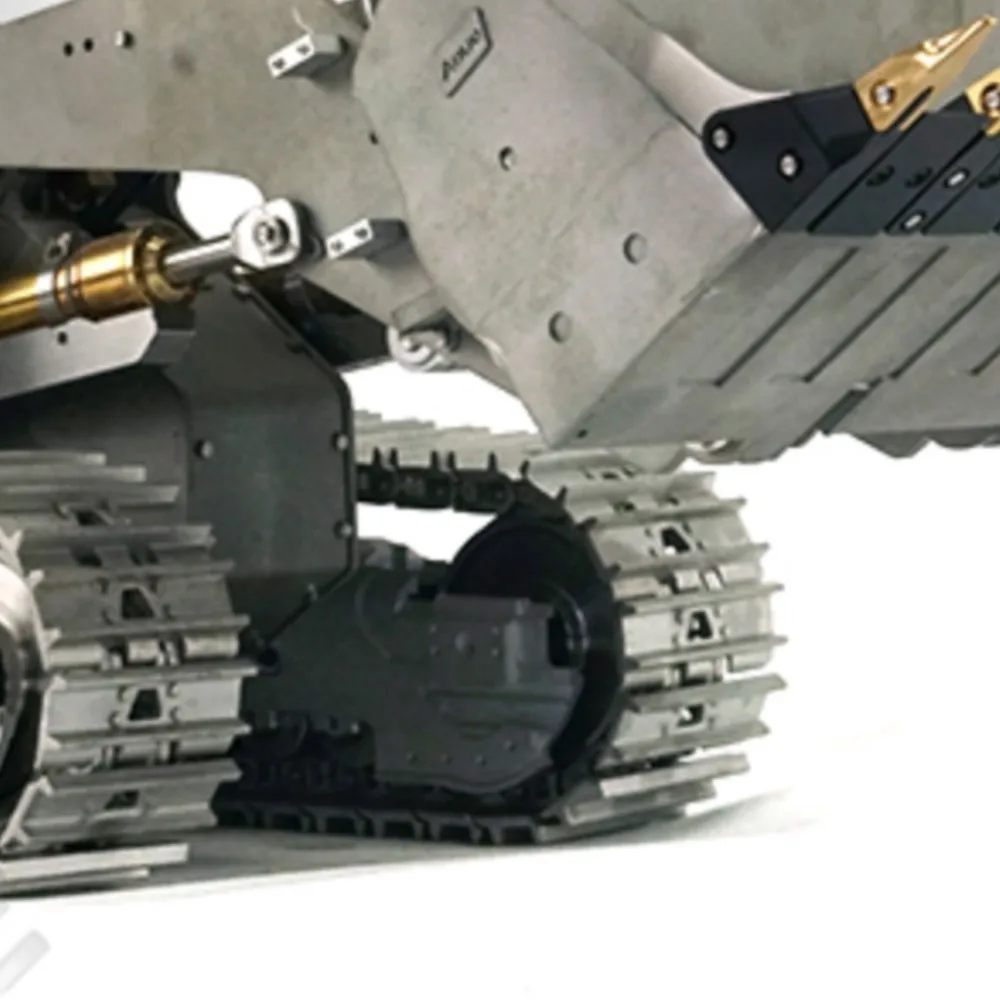 

1/14 LESU Металлический радиоуправляемый погрузчик 636 Гидравлический гусеничный грузовик Комплекты огней Звуковая система ESC Мотор Автомобиль с дистанционным управлением Модель радиоуправляемых игрушек