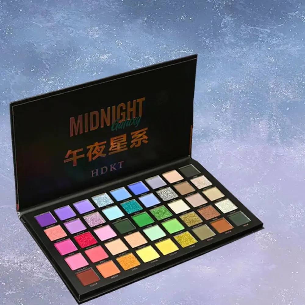 For HDKT 45 Color Eyeshadow Palette Vibrant Matte Shimmer Pigment Professional Makeup Cosmetics Palette For Stage Daily Look