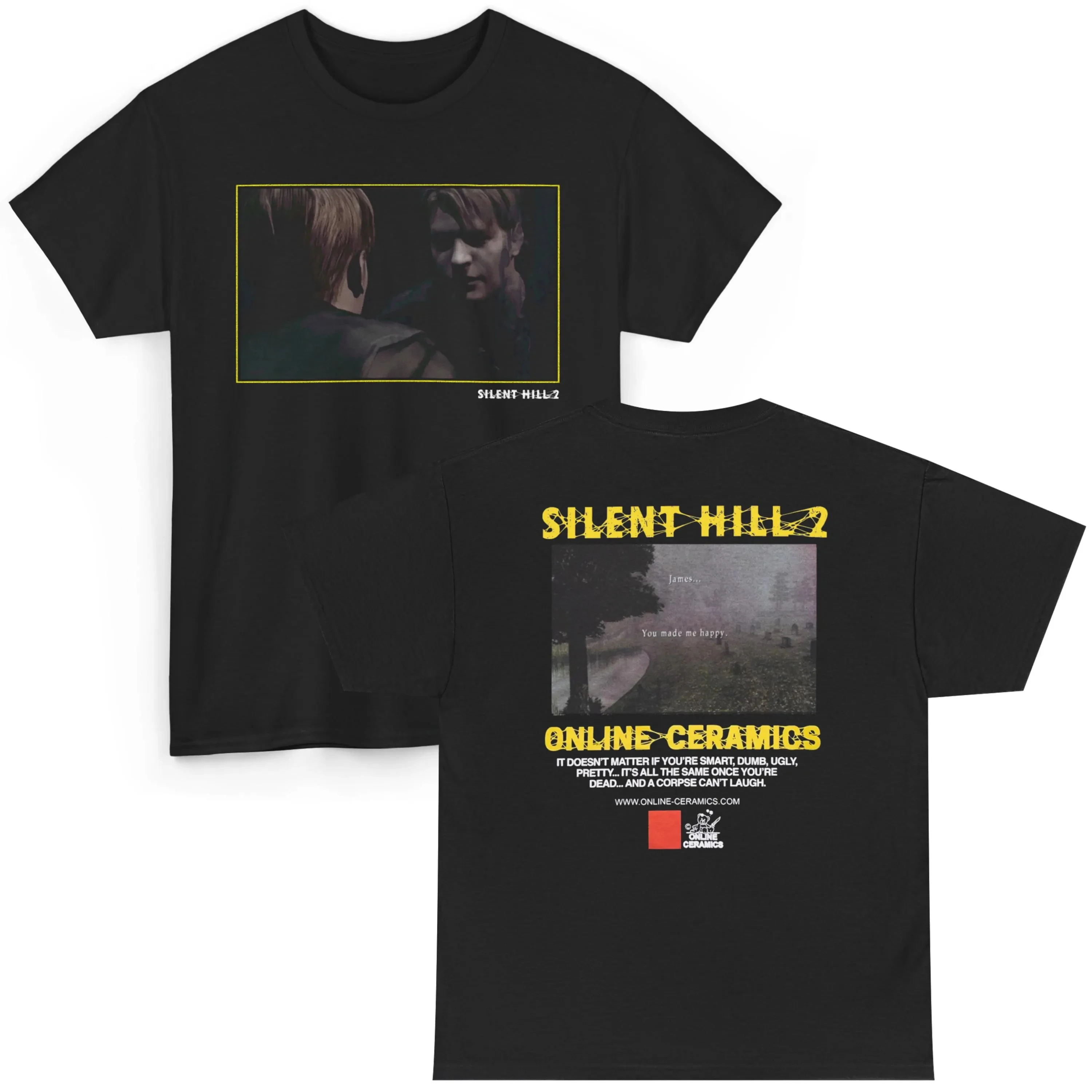 Silent Hill 2 T-shirt: Retro Horror Game T-shirt, James Sunderland Printed Pattern Women's T-shirt