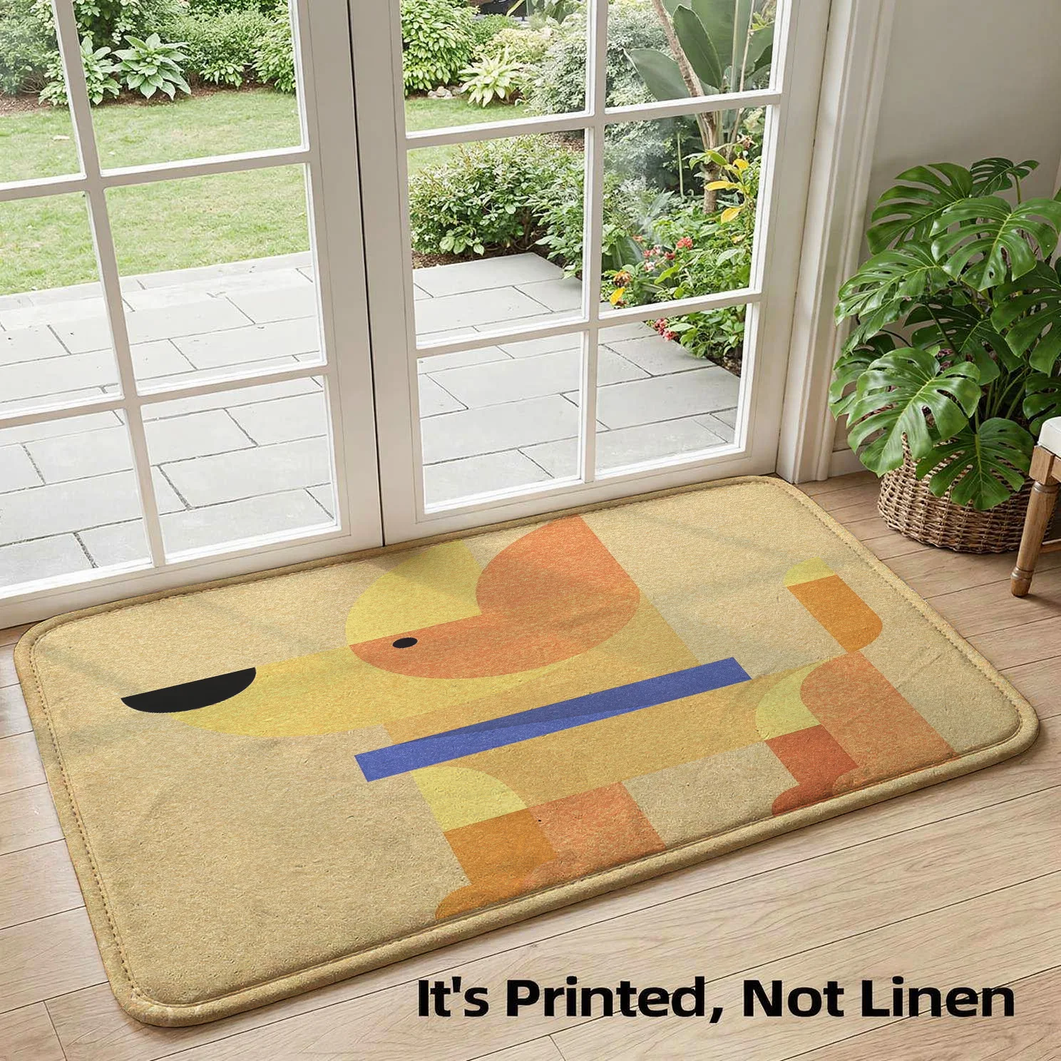 Cute Dog Portrait Mat Rug Doormat for Entryway Hallway Bathroom Pet Area Floor Mat Modern Graphic Print House Decor Puppy Gift I