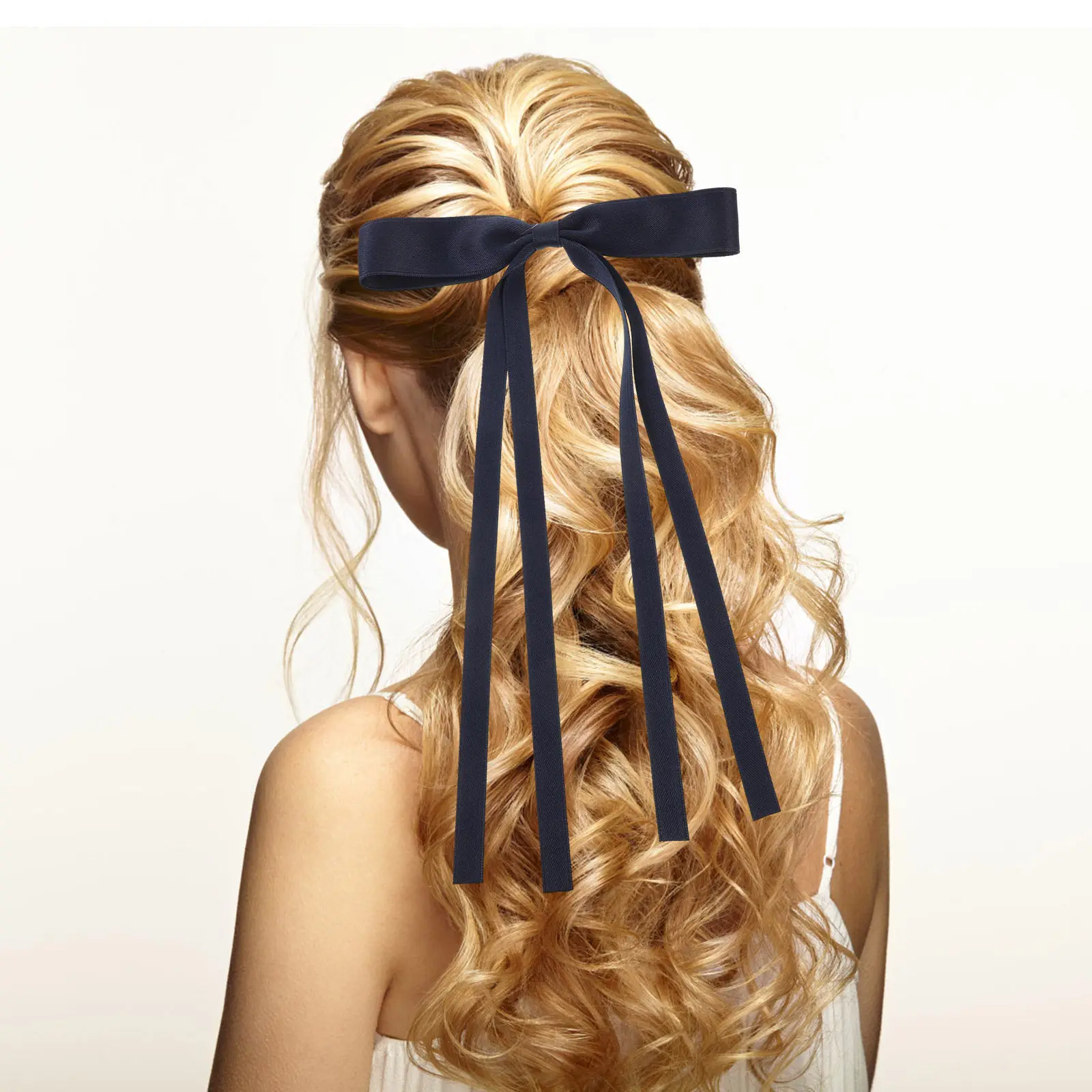 

Набор из 6 прочных заколок-бантиков для волос с длинными лентами для женщин, легкие металлические зажимы-бантики, аксессуары для волос в подарок