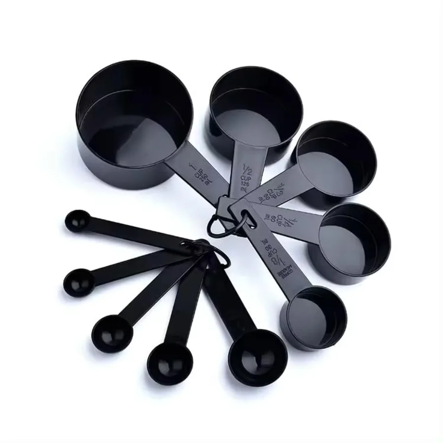 

Ovenza Measuring Cups and Spoons Set, 10 Piece BPA-Free Plastic Kitchen Measuring Set, 5 Cups and 5 Spoons, Dishwasher Safe, Ne