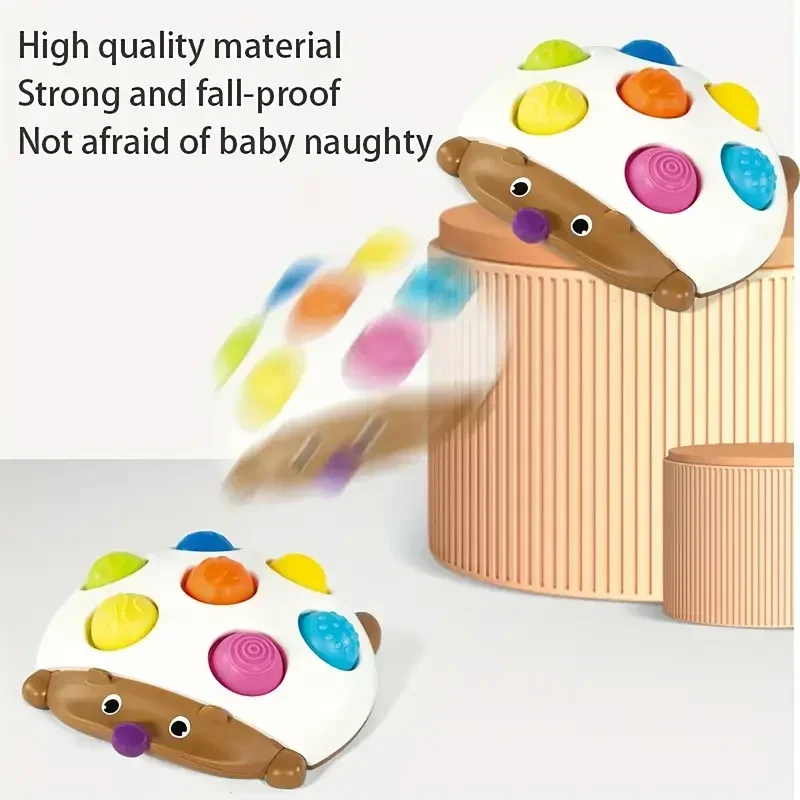 Hedgehog Press Soft Key Concentration Training Early Education Toys Hand-Eye Coordination Children\'s Educational Small Hedgehog