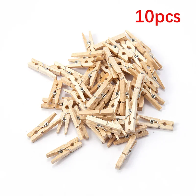 10/20/50/100 PCs mini 25mm natürliche holz clips foto clips wäscheklammer DIY hochzeit party holz clip clips wirbel dropshipping