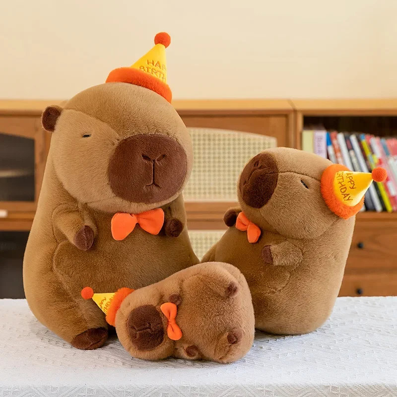 

30CM Capybara Plush Doll Cute Capibara Anime Fluffty Toy Kawaii Plushie Happy Birthday Doll Gift for Girl Friend Soft Stuffed --