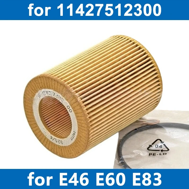 1/6/10PCS Car Oil Filter 11427512300 For E36 E46 320i 323 325 330 E39 E60 520i E65 E66 740 E83 X3 E53 X5 Engine M52/54 1991~2010