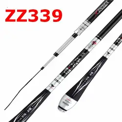 ZZ339 Hi-Carbon 2.7m 3.6m 3.9m 4.5m 4.8m 5.4m 5.7m 6.3m 7.2m 37 28 or 19 Hard Crucian HERABUNA Thin Fishing Rod with 2 Tips