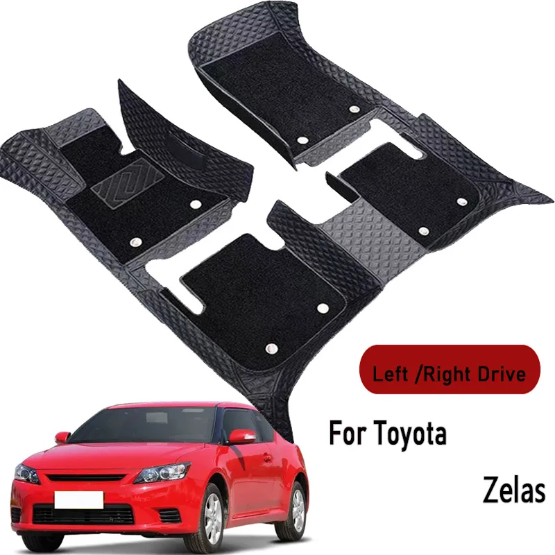 Car floor mats for Toyota Zelas 2011 2012 2013 2014 2015-2017 Customauto foot Pads automobile carpet cover interior accessories