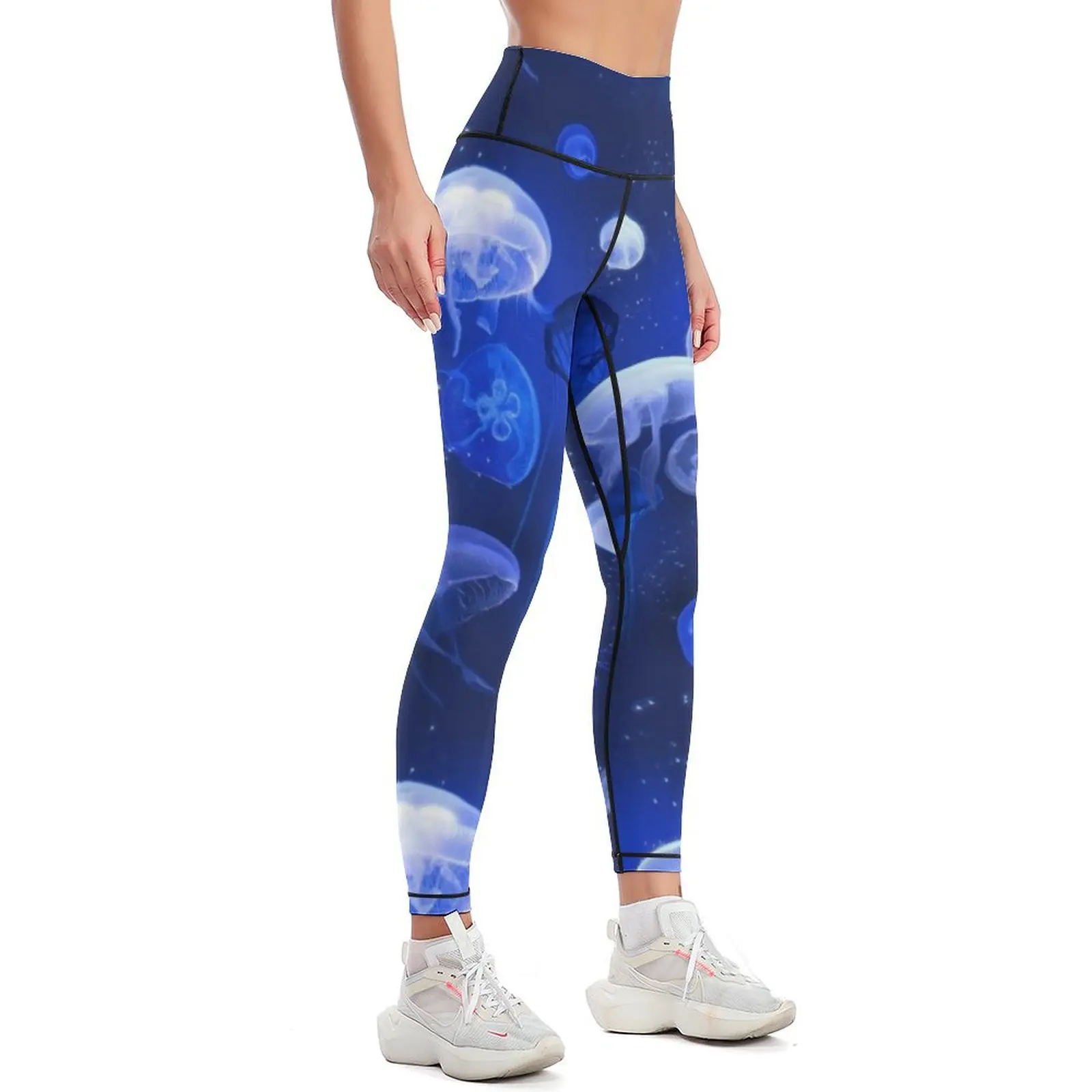 Blue Jellyfish Leggings sports tennis for flared Womens Leggings