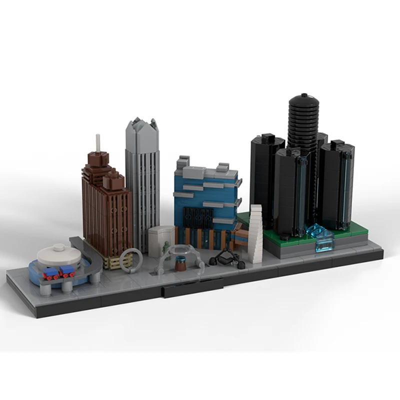 Street View City Building Blocks Architecture Skyline Little Modulars Collection Bricks Toys MOC Sets   Birthday Gift