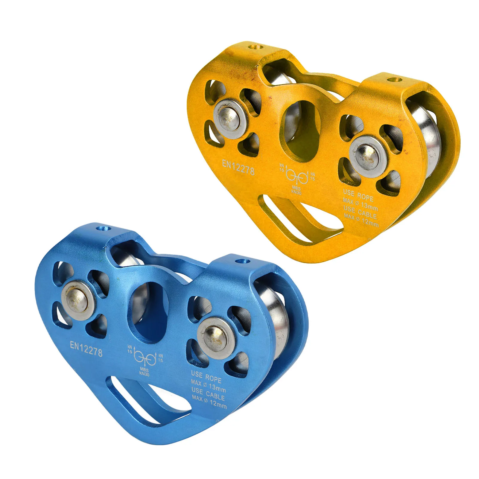 Climbing Pulley Double Climbing Zipline Pulley Heart Shaped Aerial Transport Ropeway Pulley for Scenic Cableway Zip Line Pulley