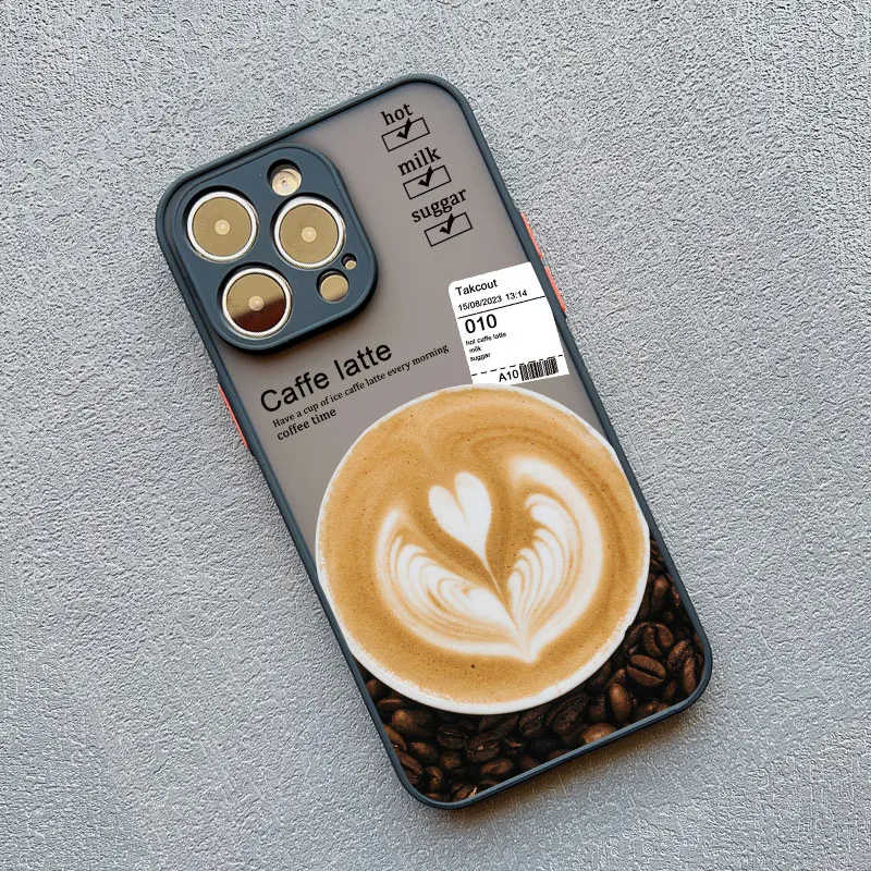 Eiskaffee Handyhülle für iPhone 17 15 Pro Max Hüllen iPhone 16 11 12 13 Pro Max Mini X XR XS 15 14 Plus Stoßfeste Schwarze Schutzhüllen – Detail 11