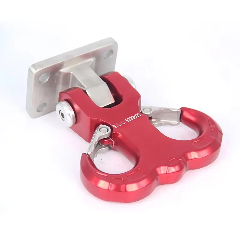 Picture 6: Euro Style Stainless Rescue Tow Hook, Base Ring With Tow Ball Max 12000LBS Camper Trailer Hardware