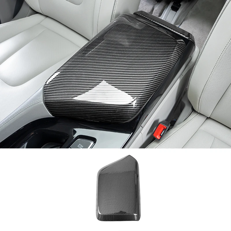 

Car Center Armrest Storage Cover Panel for Hyundai Custin Custo 2021 2022 2023 2024 Carbon Fiber Interior Accessories Kit Auto