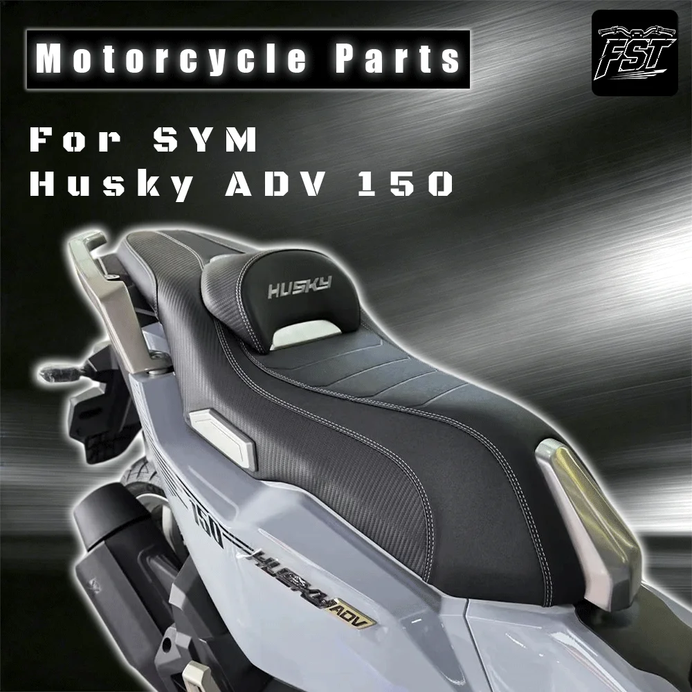 For Modified seat assembly for SYM Husky 150 ADV: lowered by 2cm, comfortable, waterproof, and features a backrest.