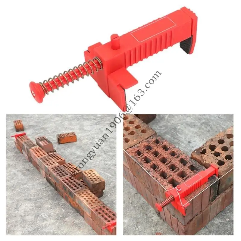 

2Pcs Brick Liner Runner Leveling Tool, Brick Liner Clamps Runner Brick Line Clips Wire Drawer Bricklaying Tool