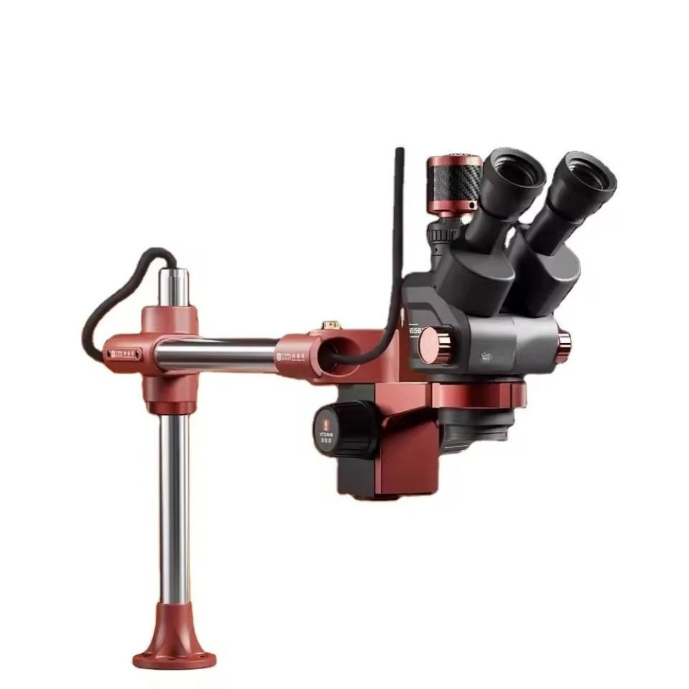 

Suitable for YCS 6558X three eye microscope with 360 ° swing golden arm microscope swing arm clamp, used for mobile phone mainte