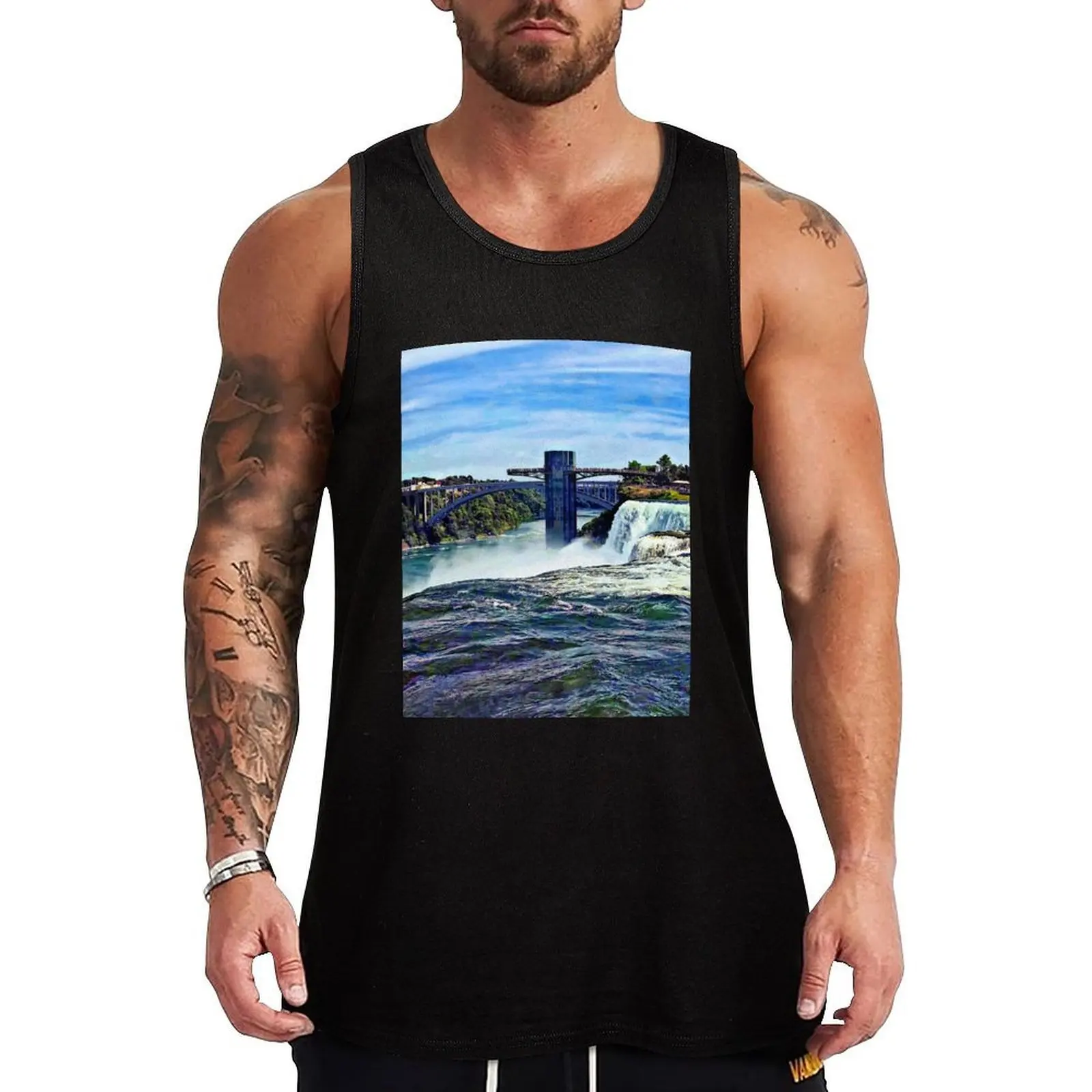 

Niagara Falls NY - Prospect Point Observation Tower Tank Top T-shirt man t shirts Bodybuilding shirt Bodybuilding clothing man