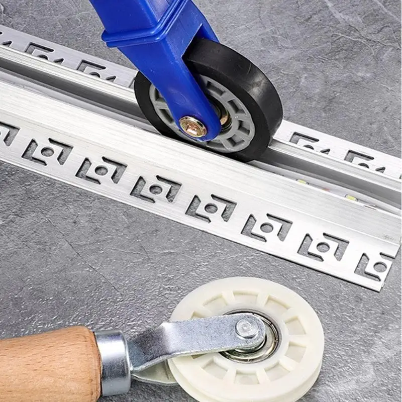 E06A Rubber Mesh Wheel Window Install Tool Screen Door Window Installation Hand Spline Roller Rolling Tool Yarn Double Pulley