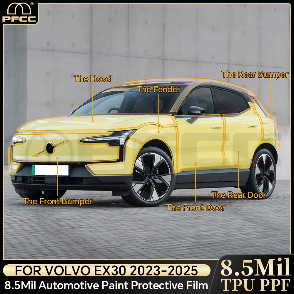 

Car Paint Protection Film Transparent TPU Protective Body Sticker Anti-scratch Repair Film Refit For Volvo EX30 2023 2024 2025
