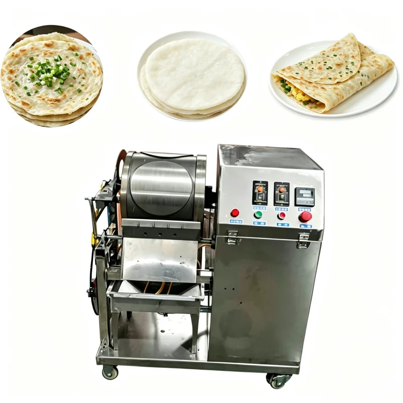 Automatic Spring Roll And Samosa Wrapping Machine Commercial Crepe Maker Gas Lumpia Wraffer Machine Injera Pancake