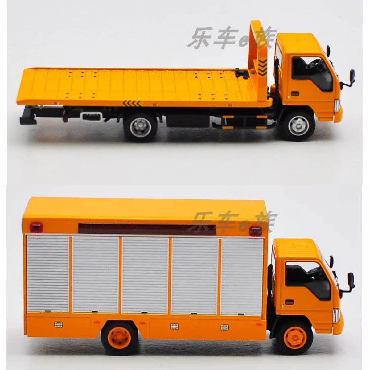 modele-de-camion-a-plateau-en-alliage-diecast-gcd-a-l'echelle-1-64-camion-de-transport-d'ingenierie-isuzu-serie-n
