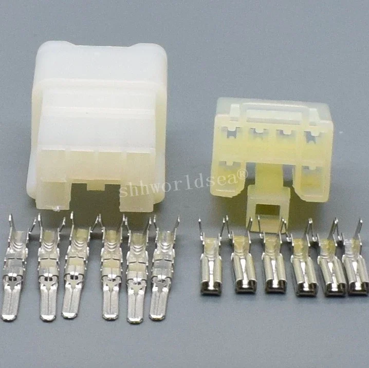 worldgolden 6 Pin Way Auto 2.3(090) Male Female Connector Audio Modified Wiring Socket Plug For Toyota Car 7122-1360 7123-1360