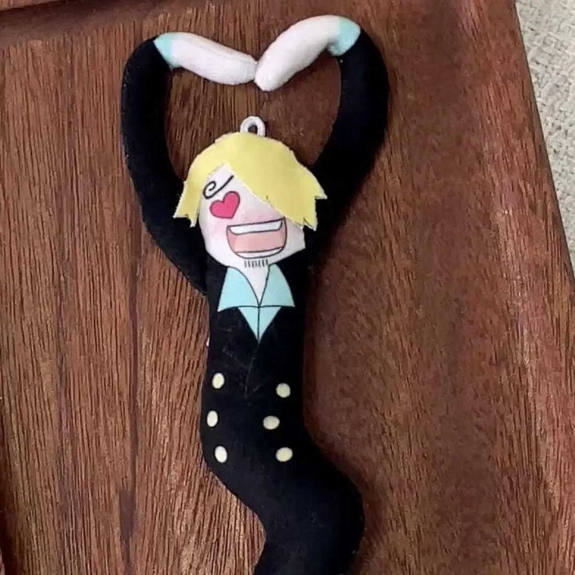 One Piece Animation Peripheral Vinsmoke Sanji 25cm Cotton Doll Plush Toy Doll with Skeleton Gift for Friends