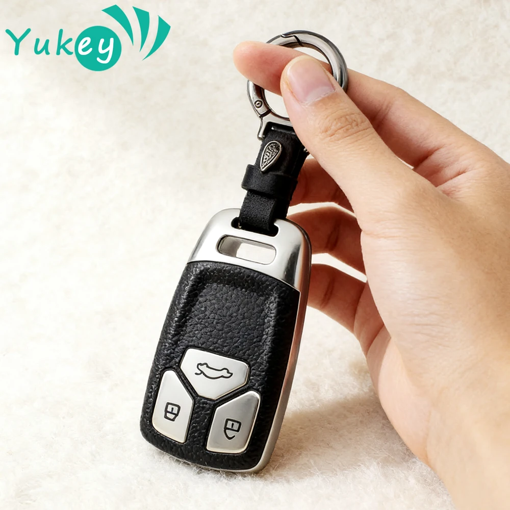 

TPU Leather Protector Shell Fob for Audi A4 B9 A5 A6 8S 8W Q5 Q7 4M S4 S5 S7 TT TTS TFSI RS Car Key Case Cover Accessories