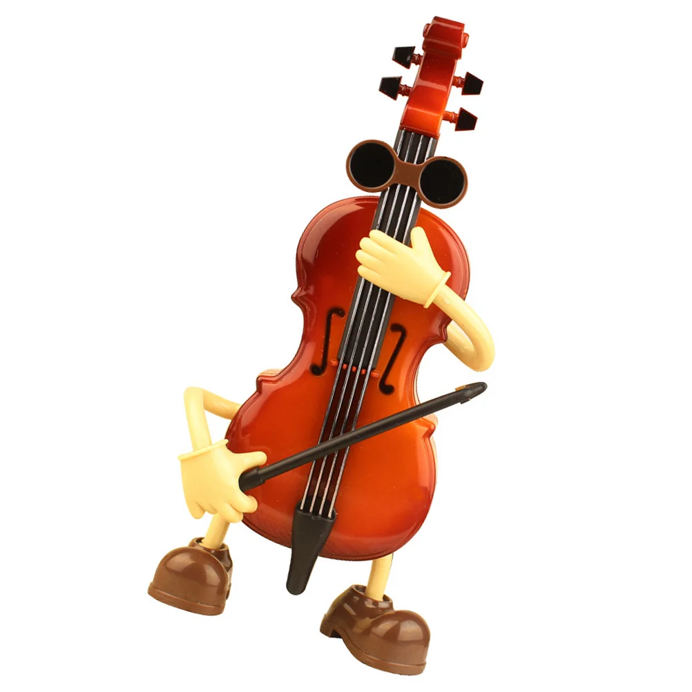 Violin Ornaments Swinging Toy Decorations Decorative Plastic Musician Adornment Musical