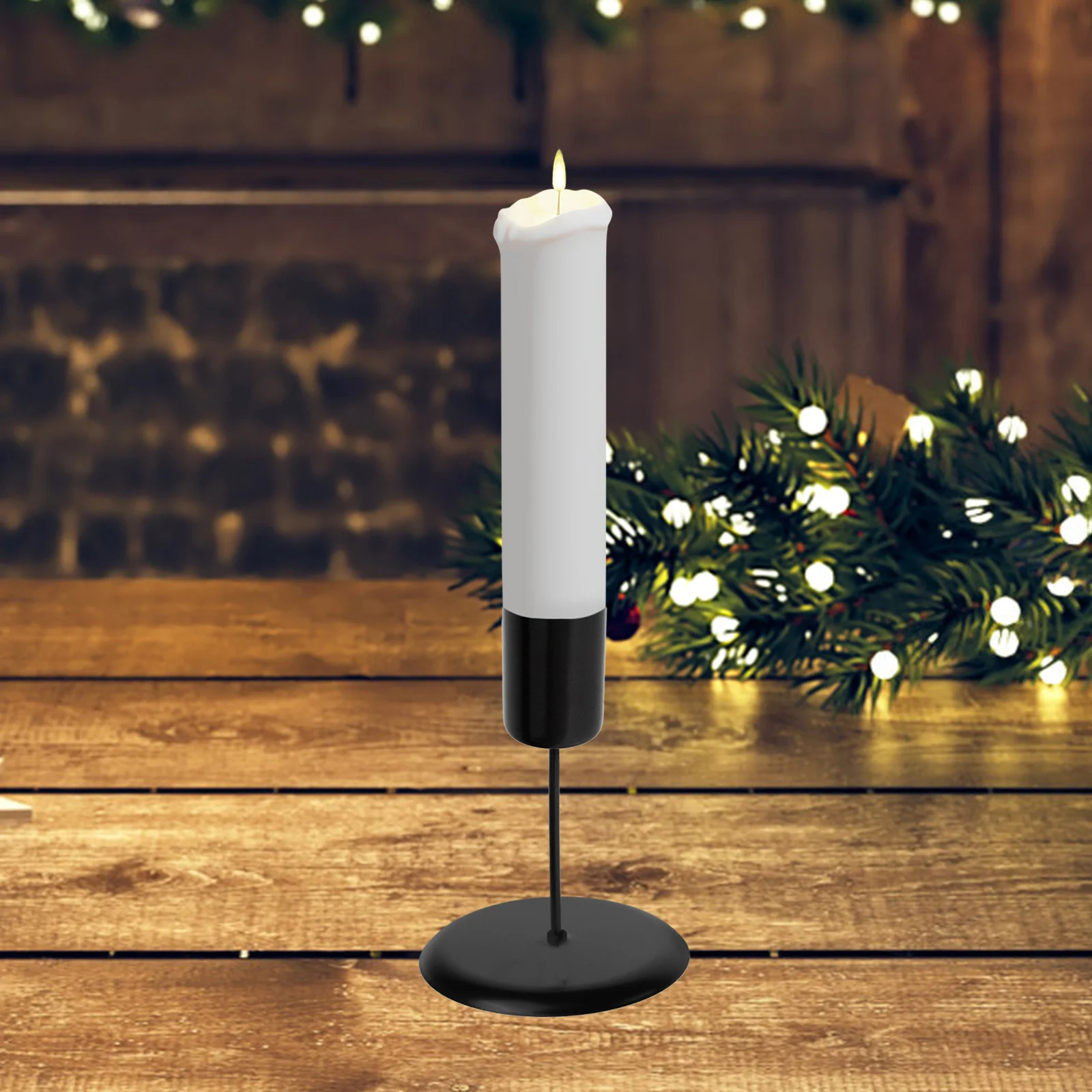 4 قطعة حامل حصص كوب معدني مع سبايك صغير مستدق حامل لطاولة إكليل حفلة مهرجان سطح المكتب ديكور Tealight #1