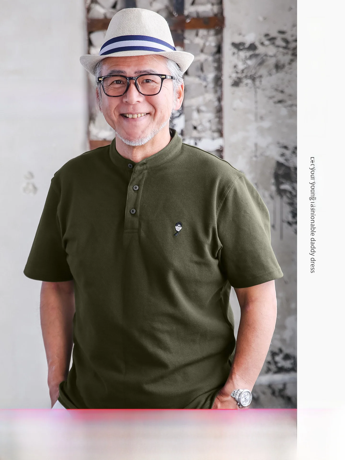 

Свободная футболка из чистого хлопка с коротким рукавом для мужчин среднего и старшего возраста, дышащая, удобная, летняя.