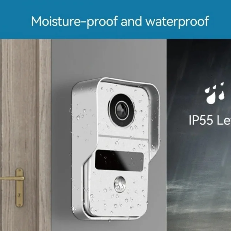 GraffitiWIFIHigh-definition video doorbell with camera for home use with mobile phoneAPPRemote intercom card swipe doorbell