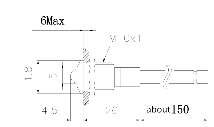 8/10-mm-Metallknopf-Miniatur-Schalter, staubdicht, mit Impulsfunktion, selbstrückstellend, selbstverriegelnd, rund, mikroformatig, mit Lötbeinen – Detail 9