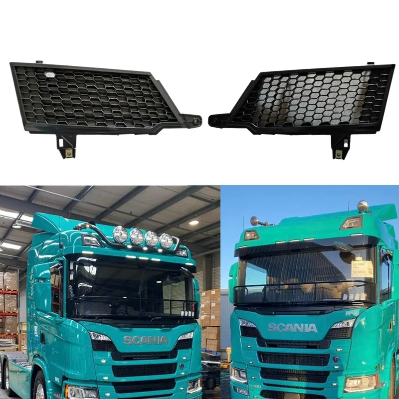 1Pair Hood Grille Cover Panel decoration Used for SCANIA Truck P series G series G500  P500  Oem 2307654 2307660