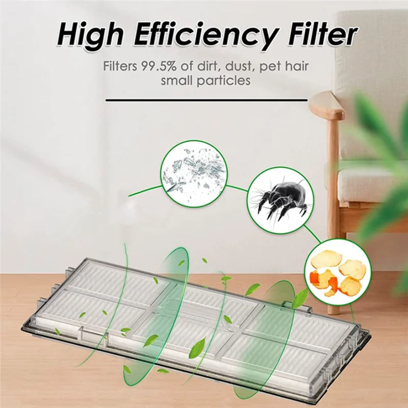 A01V-22PCS Washable Filter Mop Side Brush Dust Bags For Roborock S8 Pro Ultra /S8+/S8 Robot Vacuum Cleaner Replacement Accessori