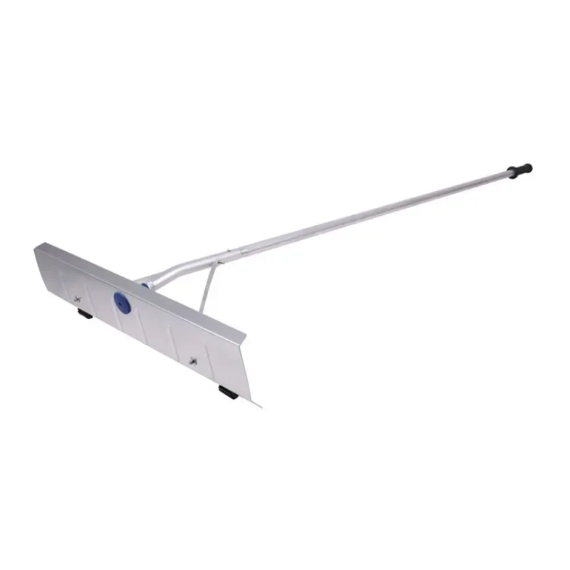 High-quality roof snow scraper with two wheels push super long handle push roof snow rake