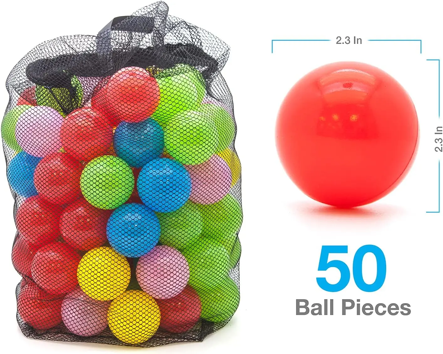 8x7 Foot Junior Inflatable Bouncer, Kid Park, Jumping Bouncing House, Jump Slide Playhouse w/ 50 Pit Balls, 3 Sides Mesh Protect