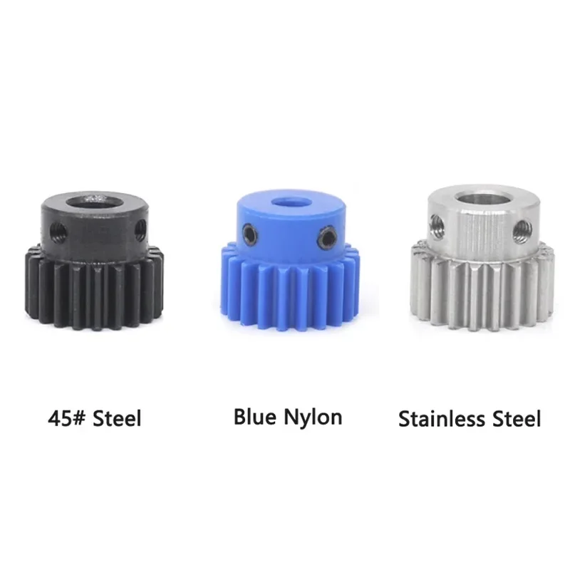 1m 45t Spur Gear Module 1 45# Steel Blackened Bore 6-15mm Transmission Gear Diy Parts,Transmission Gear, Small Module Gear