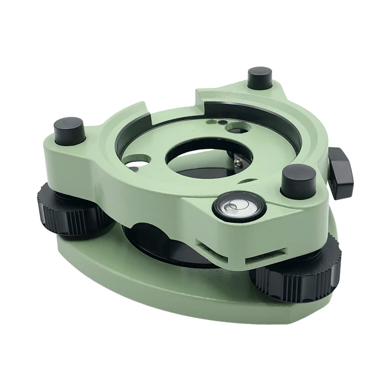 HIGH QUALITY THREE-JAW GREEN TRIBRACH WITHOUT OPTICAL PLUMMET 5/8”BASE SCREW FOR NIKON TRIMBLE TYPE TOTAL STATION THREE-JAW