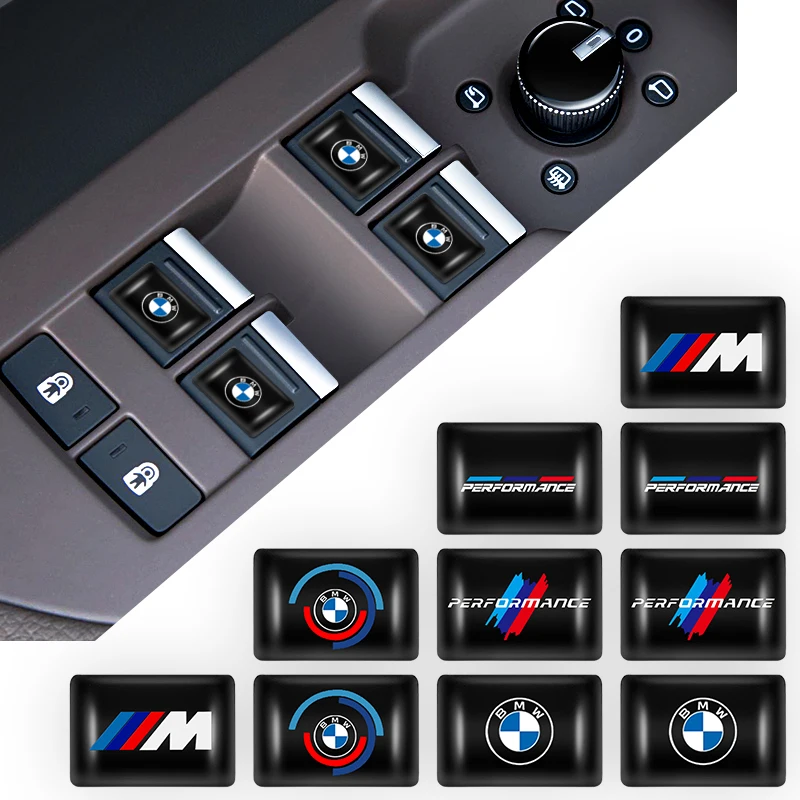 3D Epoxy Car Interior Badge Sticker Decoration Decal For BMW Motorsport M Performance F11 G20 X3 F25 E30 F31 E83 F20 X5 Alpina