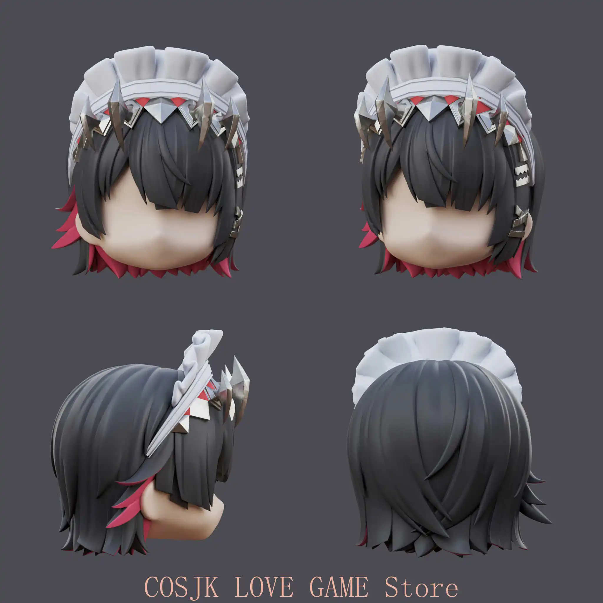 

Game Zenless Zone Zero Ellen Joe Handmade OB11 OB22 GSC Figure Hair Wig Detachable Hair Shell Wig Faceplates Anime Accessories