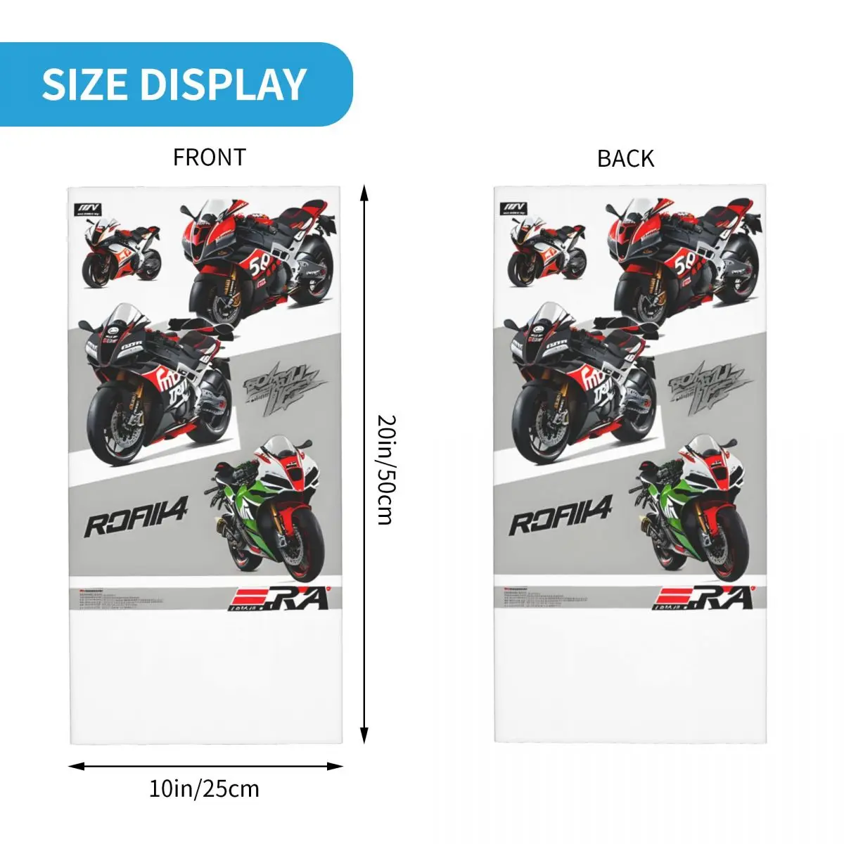 RSV4 Bike Motocross Bandana Neck Cover Printed Aprilia Racing Italy Face Mask Running Unisex Adult Winter