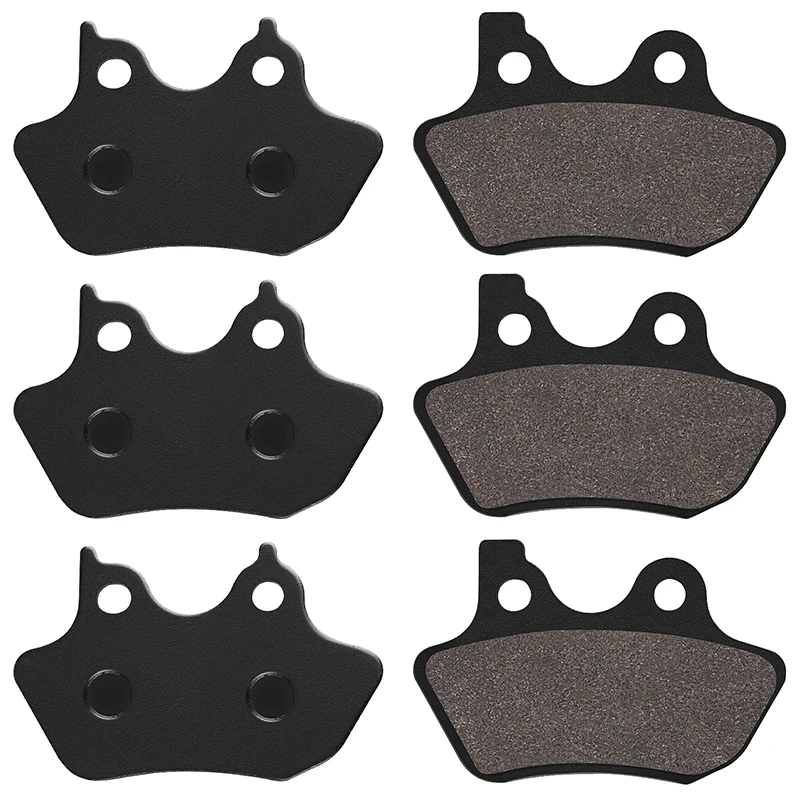 Cyleto Motorcycle Front Rear Brake Pads For Harley Dyna Super Wild Glide FXDX FXDWG Sportster XL1200S Low Rider FXDL FXDXT FXDS