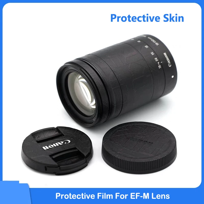 스크래치 방지 카메라 렌즈 스티커 필름 키트, 캐논 EFM 18-150 18-150mm EF-M 15-45mm 장식 보호 스킨 코트 랩